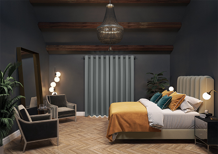 Kyoto Faux Silk, Sea Grey - Made to Measure Curtains - Image 15